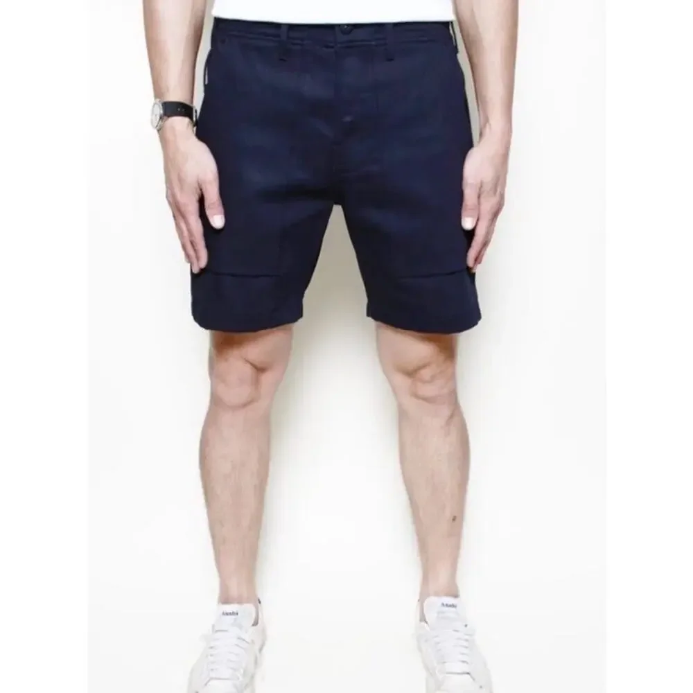 RGT Rogue Territory Fatigue Shorts 30 Cotton Denim Heritage Japan Blue - Picture 12 of 14